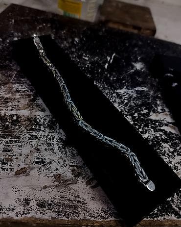 what: Серебряный Браслет "Арабка" 50 грамм Ручная работа — 9