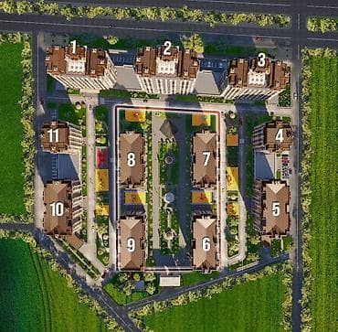 Батирлер: 5 жана андан көп, 444 м², Элитка, 14 кабат, Даяр ПСО (өзү оңдоп түзөтүп бүтүү үчүн) — 3
