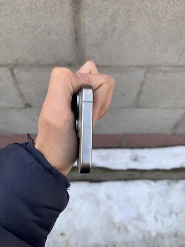 aifon 11pro: IPhone 15 Pro, Б/у, 128 ГБ, Natural Titanium, Зарядное устройство, Чехол, 87 % — 6