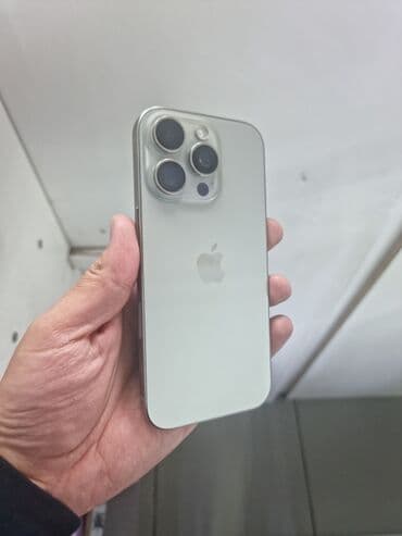 16 pro max цена бишкек: IPhone 16 Pro, Колдонулган, 256 ГБ, Natural Titanium, Куту, 91 % — 1