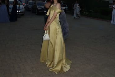 обувь ручной работы бишкек: Элегантное вечернее платье золотистого цвета с открытыми плечами — 1