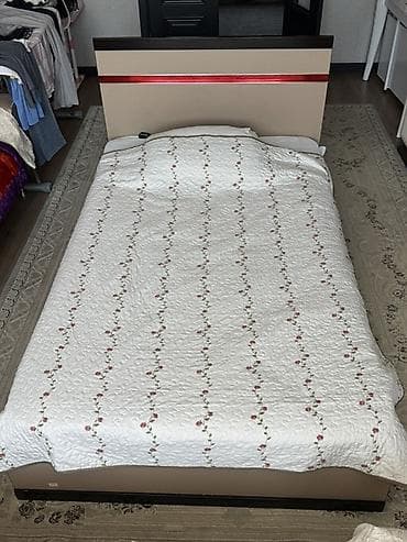 bed table: Спальный гарнитур, Б/у, Шкаф, Турция, ДСП, Самовывоз, цвет - Бежевый — 4