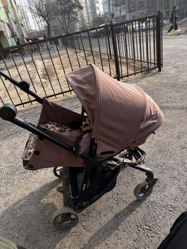 пальто черное: Коляска, цвет - Коричневый, Б/у — 2