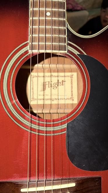 12 струн: Акустическая гитара типа дредноут с вырезом (cutaway), 6 струн. - — 6