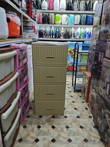 тумбочки в ванную комнату: Комод для ванны, Новый, Без раковины, Пластик, цвет - Бежевый, Бесплатная доставка, Платная доставка — 4