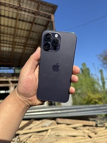 монитор aoc 27: IPhone 14 Pro Max, Колдонулган, 128 ГБ, Deep Purple, 79 % — 2