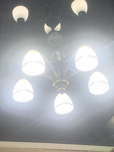 Потолочная люстра с 5 плафонами - Тип: потолочная люстра на