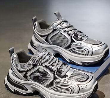 Ботинки: Мужские кроссовки, 38, 39, 40, New Balance, Новый, цвет - Серый, Бесплатная доставка — 3