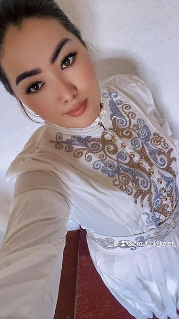 Үлпөт аксессуарлары: Платье в этническом стиле с вышивкой и поясом - Цвет: молочный/айвори — 10