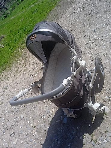 двойные коляски: Коляска, Другой бренд, цвет - Черный, Б/у, Самовывоз — 2