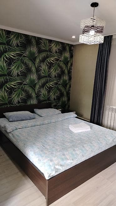 2 room flat: 1 комната, Люкс, элитка, Кудайберген авторынок, Душевая кабина, Постельное белье, Кондиционер — 4