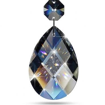 4 5мм: Хрустальная подвеска "Журавлик" (кристалл К9) для люстры — 2