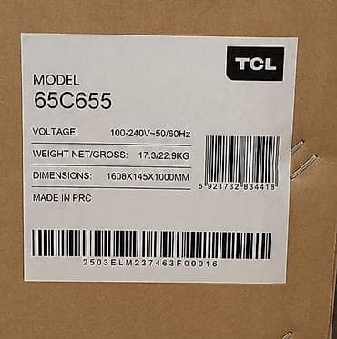 legion 7 pro: TCL 65C655 — QLED 4K телевизор 65" Ключевые особенности: - Экран 65" — 2