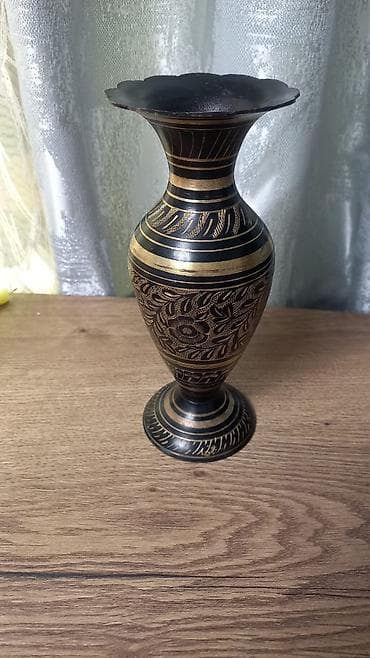 Үй сааты: Ваза бронза с чернением винтажная в отличном состоянии — 3