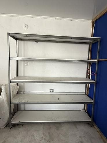 Таңгактоочу жана фасовкалоочу аппараттар: Металлический стеллаж с 5 полками - Прочная сварная рама из — 2