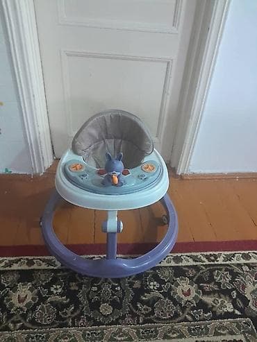 ходун: Детские ходунки с игровой панелью - Круглая устойчивая база с — 4