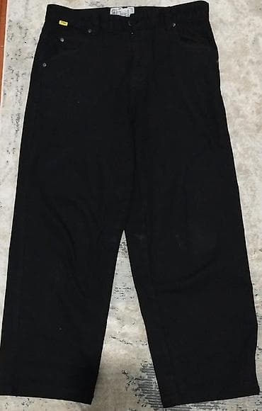 Шорты: Черные широкие брюки Dime Под рост 170-172 - Классический черный — 2