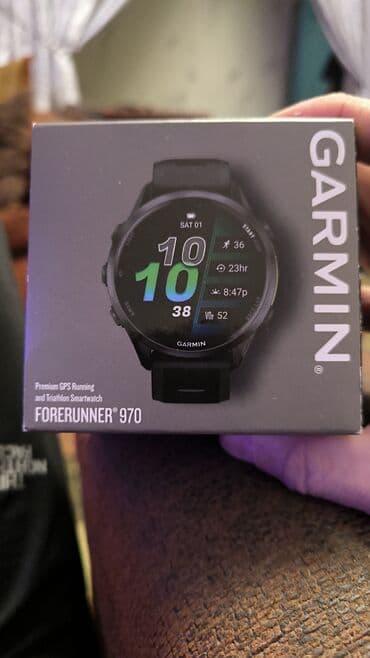 Башка акылдуу сааттар: Продаю часы Garmin forerunner 970,новые. торг уместен — 2