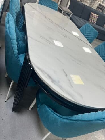 кухонные столы и стулья фото цены бишкек: Кухонный стол и стул, Новый, В рассрочку, Бесплатная доставка, цвет - Желтый — 2