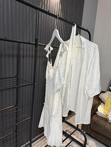 Аксессуарлар: Женские комплекты домашней одежды/пижамы 1) Белый комплект из двух — 2