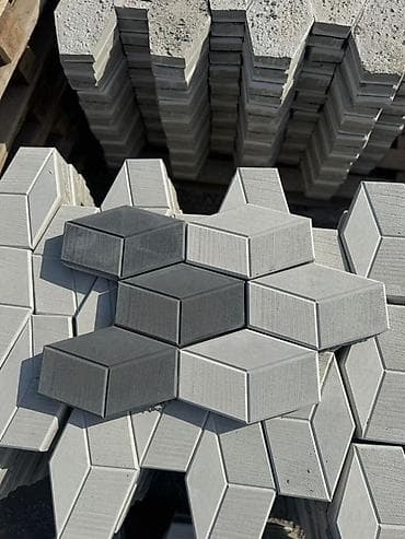 сахарные соты: Тротуарная плитка «Пента» с фактурой под дерево - Формат — 2