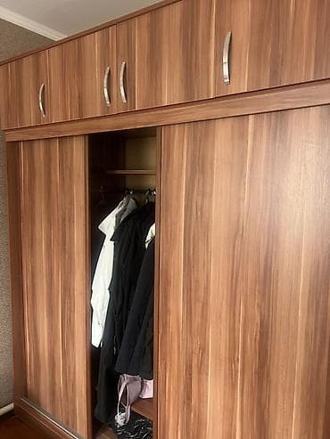 шкаф прихожей: Г.Каракол!!!Шкаф-купе с антресолями - Материал: ЛДСП под теплую — 1