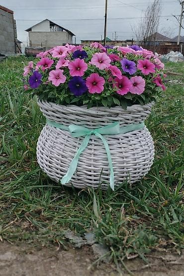 емкость бочки: Плетёные кашпо для цветов - Материал: искусственный ротанг/пластик — 7