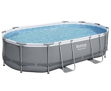 3с: Каркасный бассейн Bestway 488х305х107 см Power Steel Купить в Бишкеке — 5