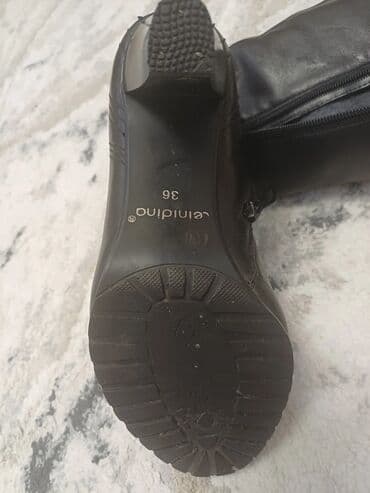 сапоги из натурального меха и кожи: Женские сапоги Gerlindino, размер 36. - Цвет: черный. - Материал — 8