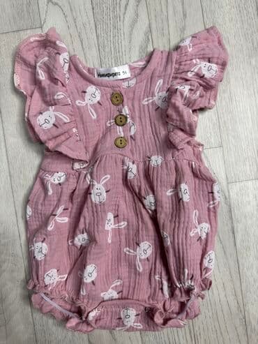 белый платья для девочек: Боди, цвет - Розовый, Новый — 6