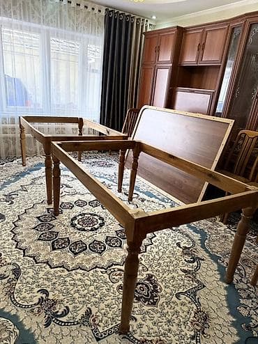 Промышленная химия: Стол и стул для зала, Б/у, цвет - Коричневый — 5