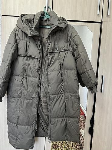 Пуховик, По колено, Стеганый, XL, 2XL — 1