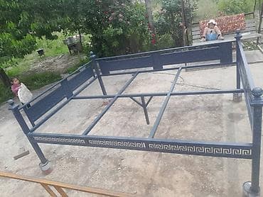 Үй жана бакча үчүн баардык: Тапчан 2 x 2 x Металл — 3