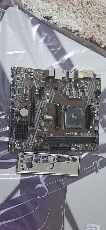 Материнская плата для ПК, Б/у, MSI, AM4, Micro-ATX