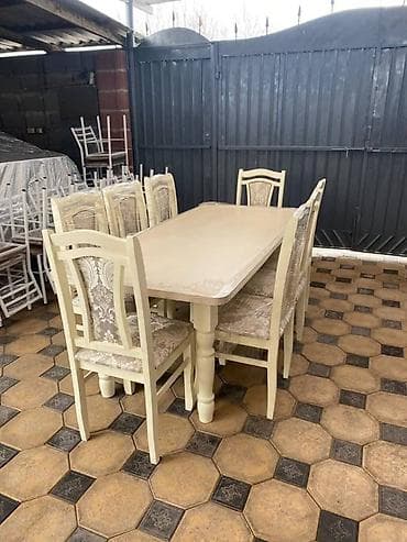 семейные: Стол и стул для зала, цвет - Бежевый — 2