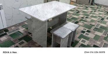 кухонный разделочный стол: Кухонный стол, Прямоугольный, Нераскладной — 5