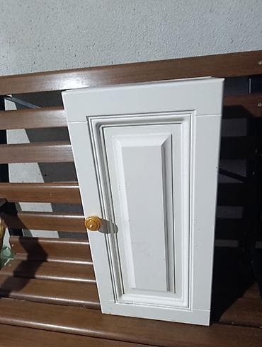 раковина с тумбой и зеркалом: Кухонный шкаф, Навесной, Без мойки, ЛДСП — 1