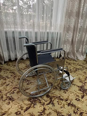 Медтовары: Инвалидная коляска с ручным приводом - Рама: стальная/хромированная — 2