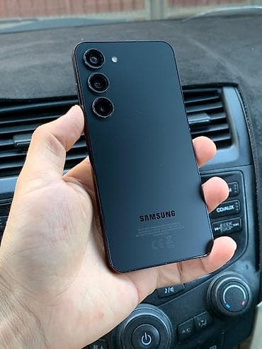 galaxy 23: Samsung Galaxy S23, Б/у, 256 ГБ, цвет - Черный, 2 SIM — 1