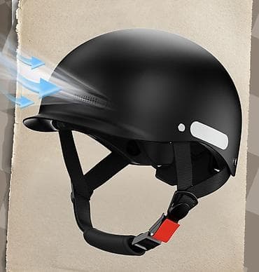 Городской мотоциклный, велосипедный/электросамокатный шлем с визором