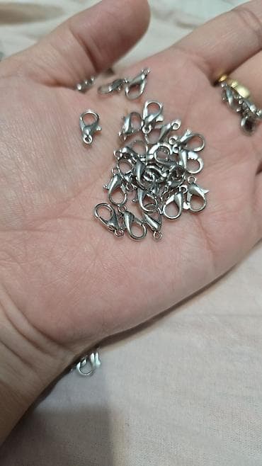 plaud note: Карабины-замочки для бижутерии - Тип: карабин (lobster clasp) с ушком — 1