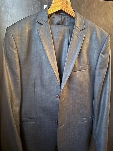 Костюмы: Мужской костюм, XL, 2XL, Б/у, цвет - Серый, Самовывоз, Платная доставка — 2