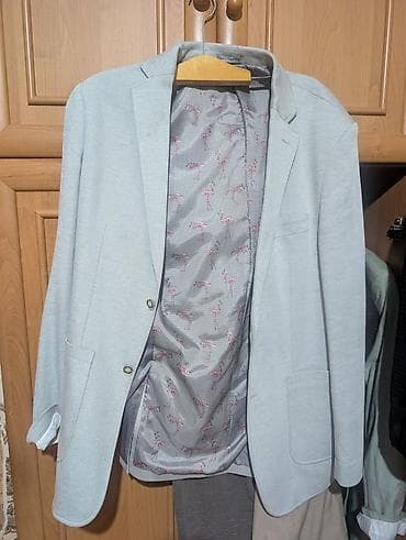 Костюмы: Пиджак Bachrach xxL - Цвет: светло‑серый с микропринтом. - Подкладка — 1