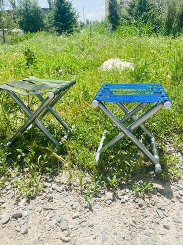 складные кресла: Походный складной стул, Новый, Железо — 6