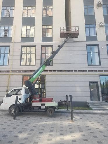 Услуги автовышки 21 метр, автовышка Киа бонго, Автовышка кызматын