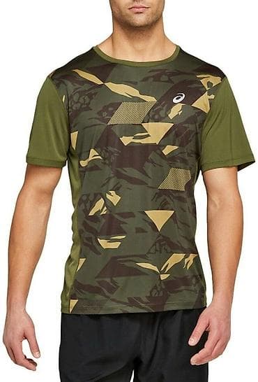 Футболкалар: Эркектердин футболкасы, 2XL, Asics, Жаңы, түсү - Жашыл — 1