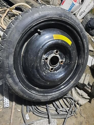 Колеса в сборе <130 / 70 / R 15, Запаска, Легковые, Железные, отверстий - 4