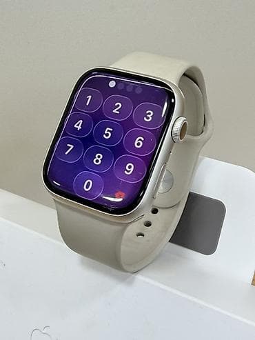 burker часы: Apple Watch Series 8, 45 mm (бежевый цвет) + комплект + ремешки — 1