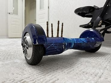 смарт часы 6: Гироскутер 6.5" с космическим принтом (синий) - Диаметр колёс: 6.5 — 1