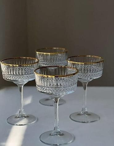 свадебные бокалы: Бокалы на ножке для коктейлей/шампанского - Тип: коктейльные бокалы — 3